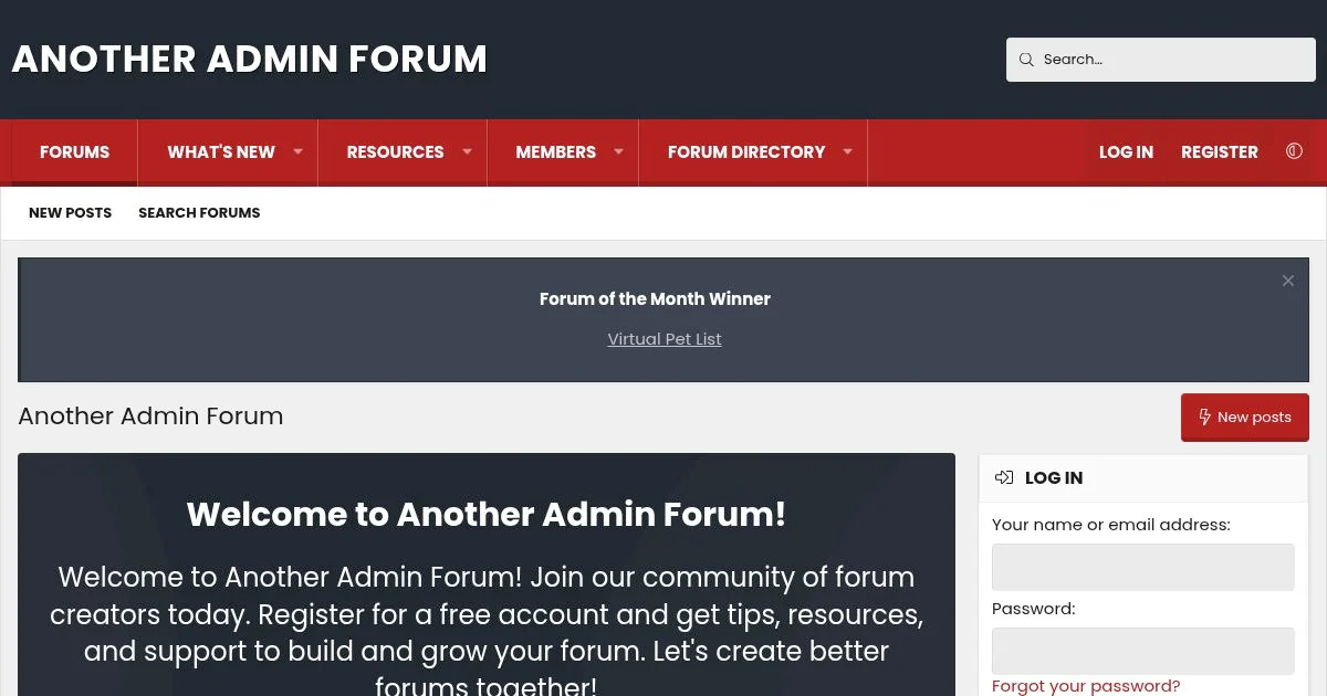 Another Admin Forum – Forum Management & Community Building