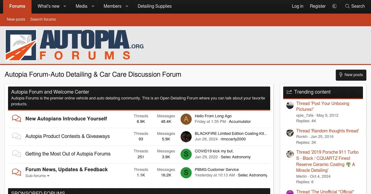 Autopia Forum for Auto Detailing & Car Care