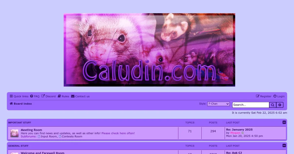 Caludin.com Community Forum