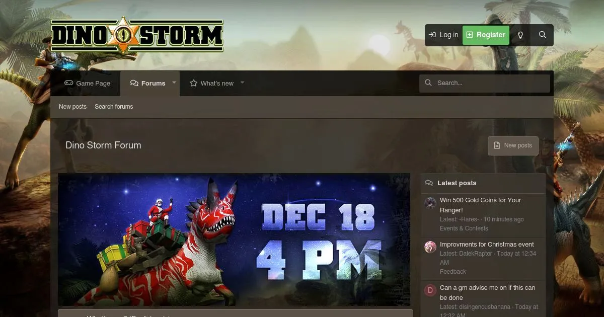 Dino Storm Official Forum