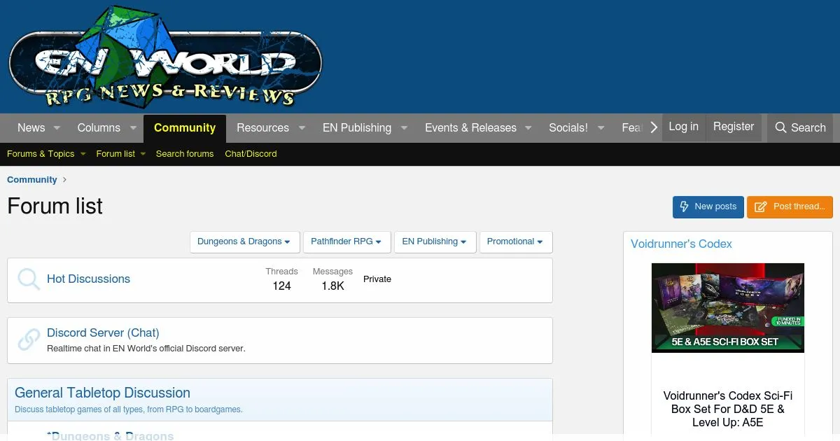 EN World Forums