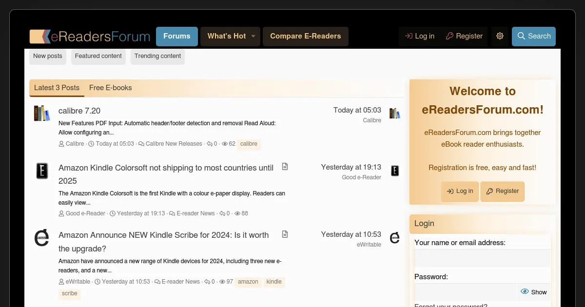 eReaders Forum
