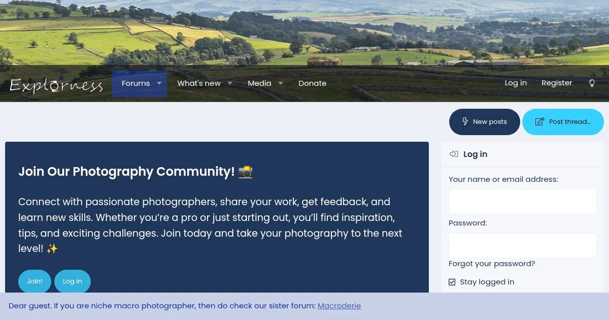 Explorness: Photography Community and Forum