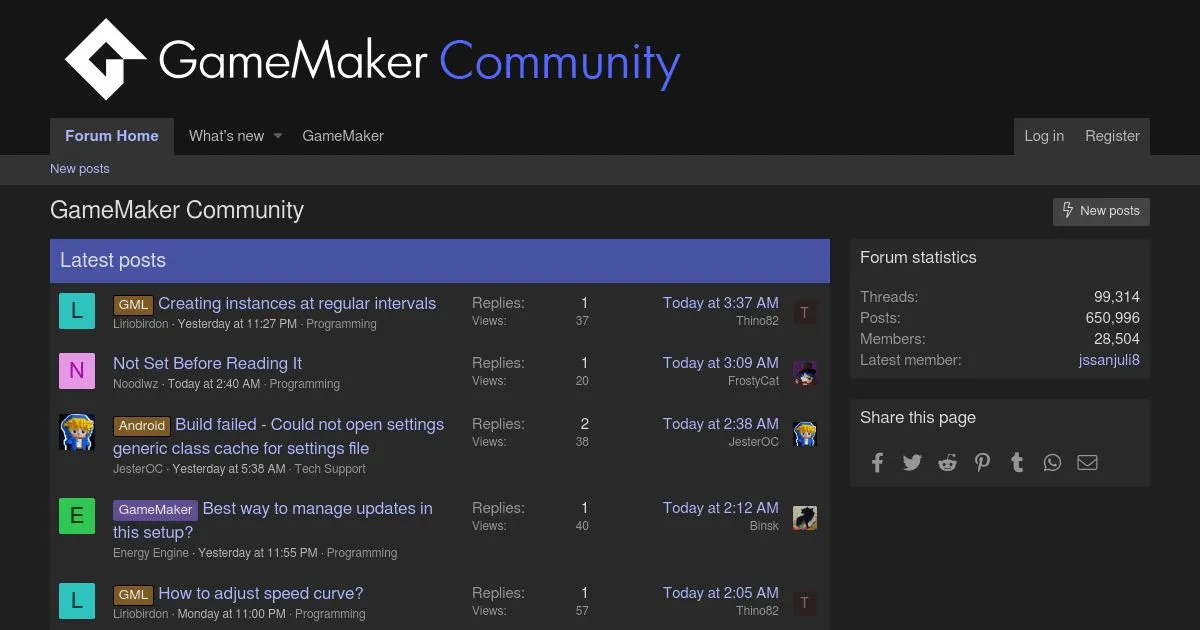 GameMaker Community Forum