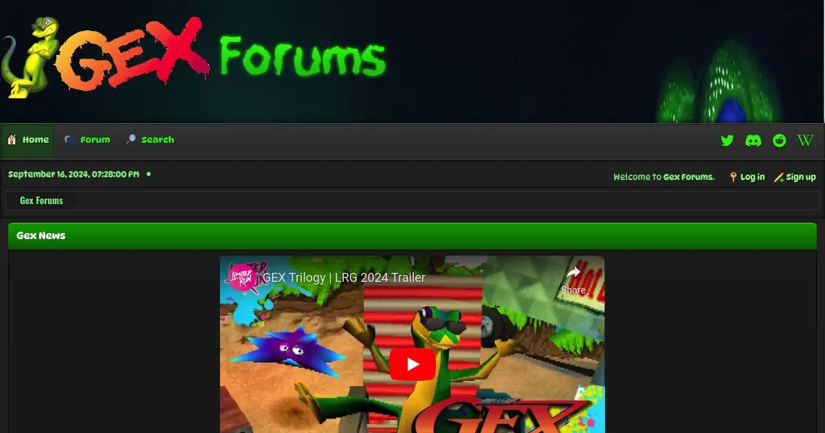 Gex Forums