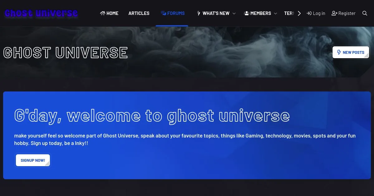 Ghost Universe Forum