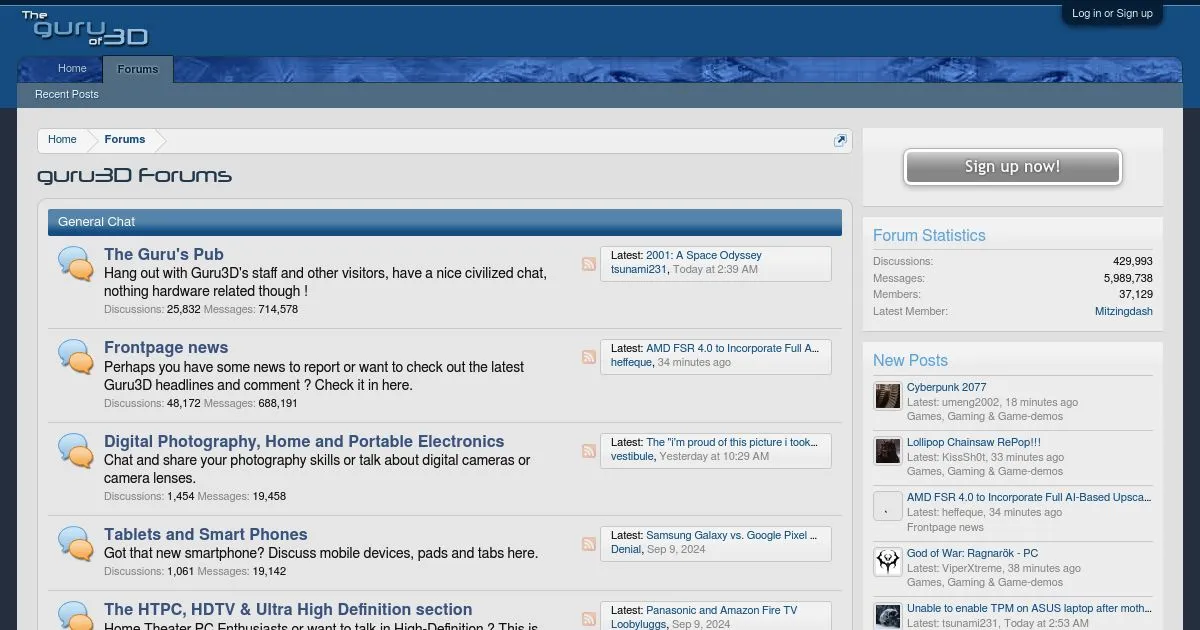 Guru3D Tech Forum