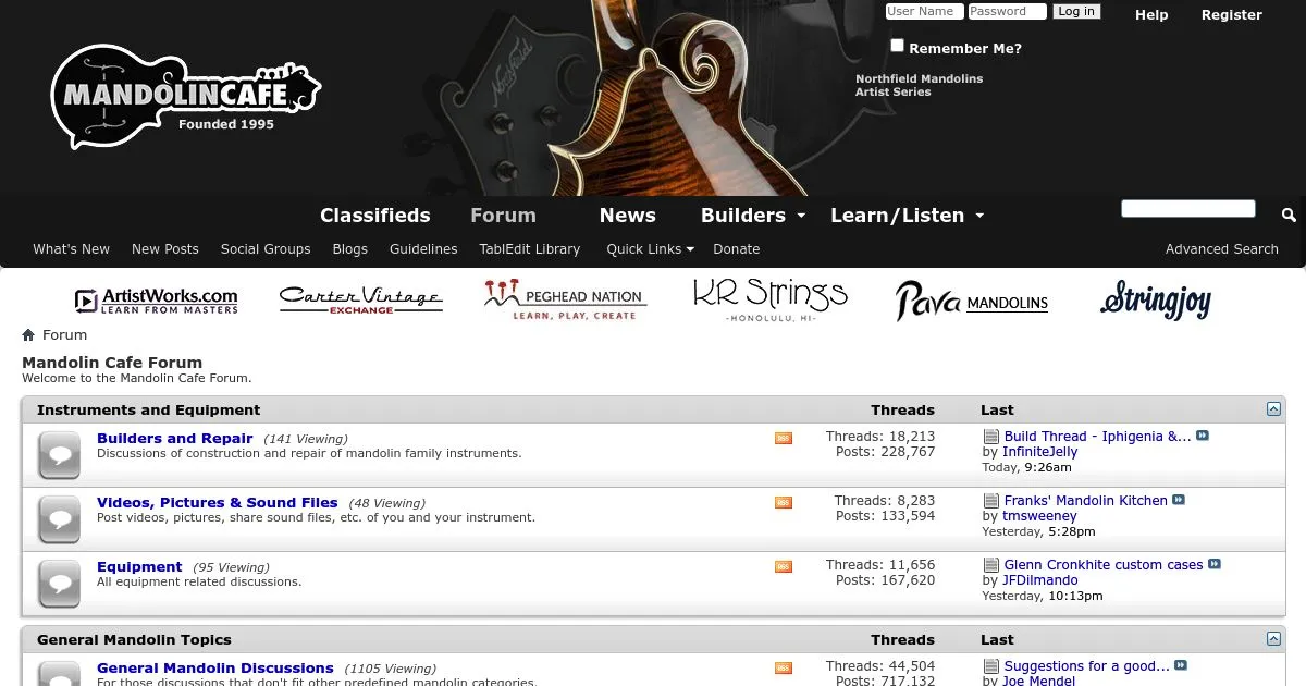 Mandolin Cafe Forum