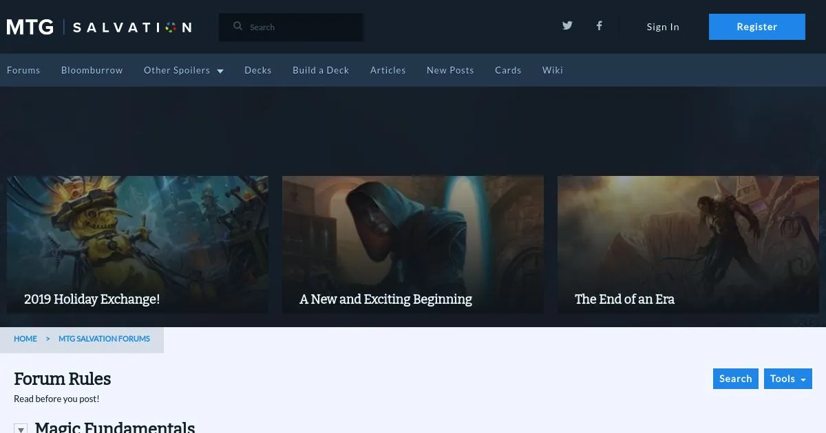 MTG Salvation Forums