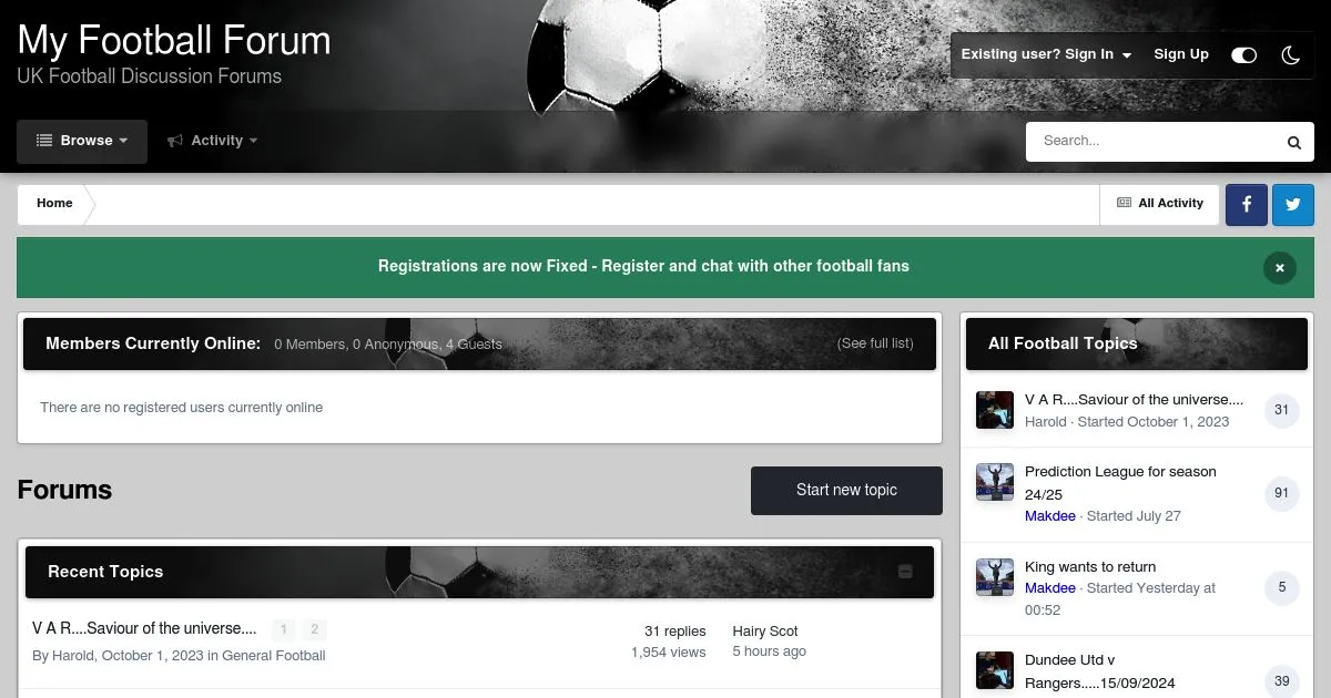 My Football Forum – UK Football Discussion