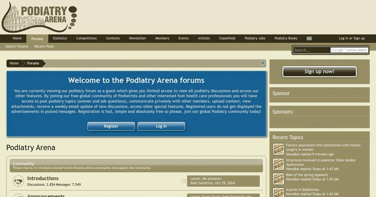 Podiatry Arena