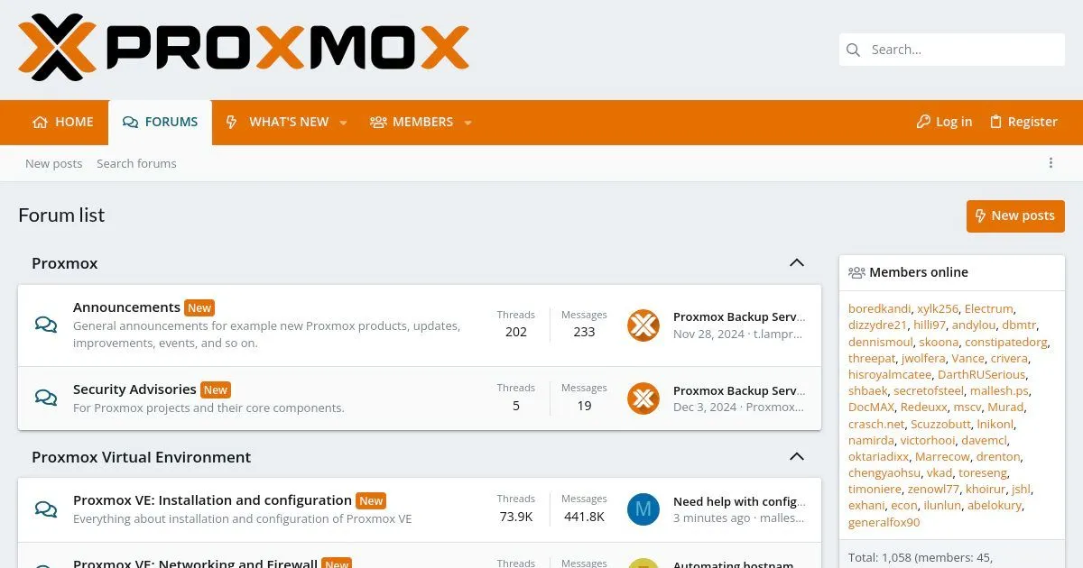 Proxmox Support Forum