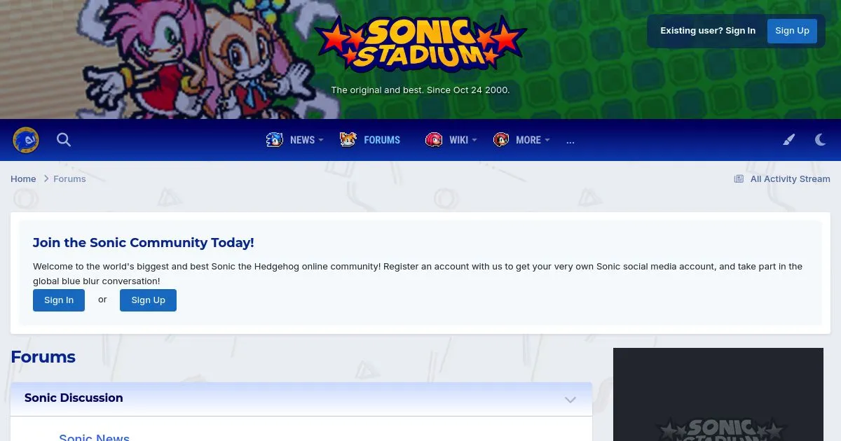 Sonic Stadium Message Board (SSMB)