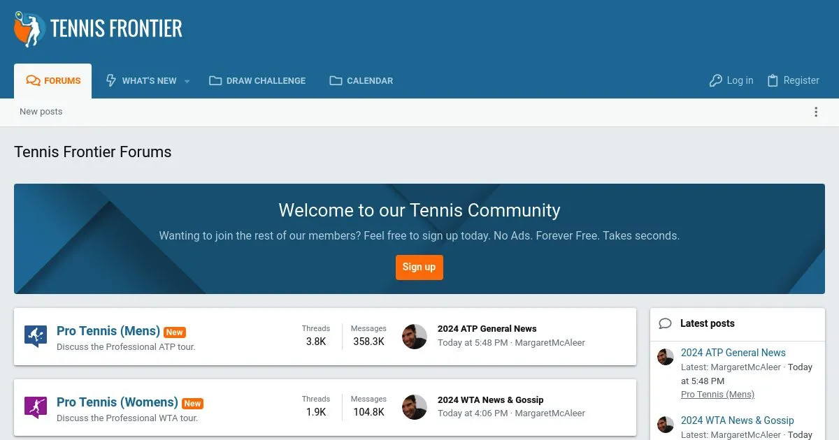 Tennis Frontier Forums