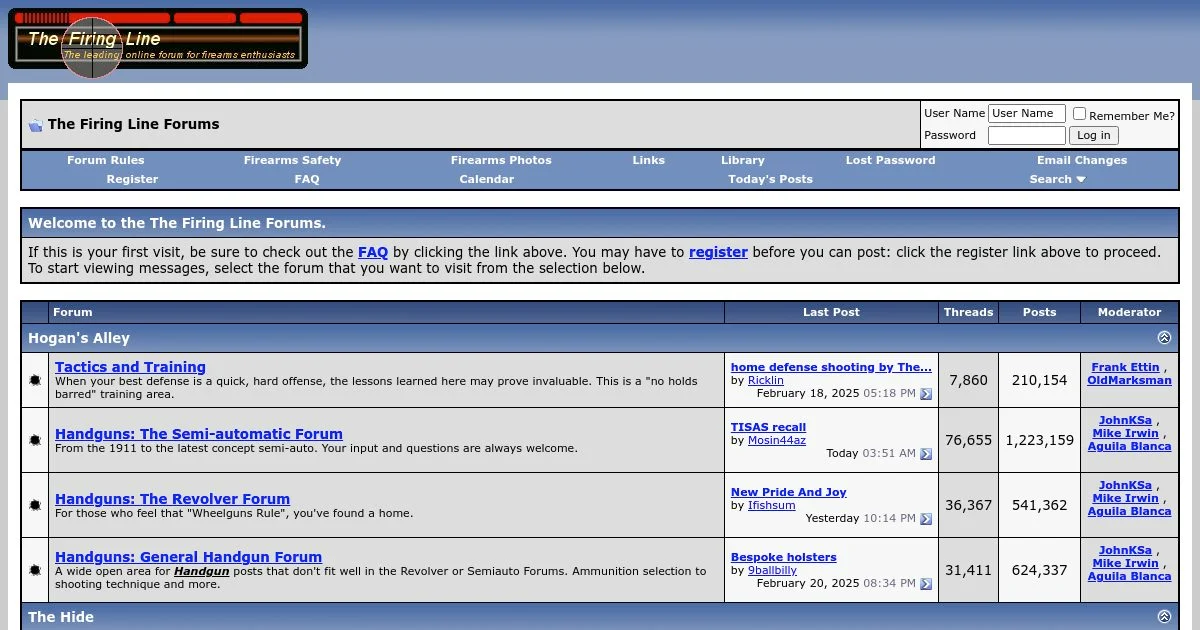 The Firing Line: Firearms & Shooting Discussions