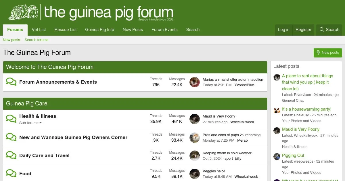 The Guinea Pig Forum