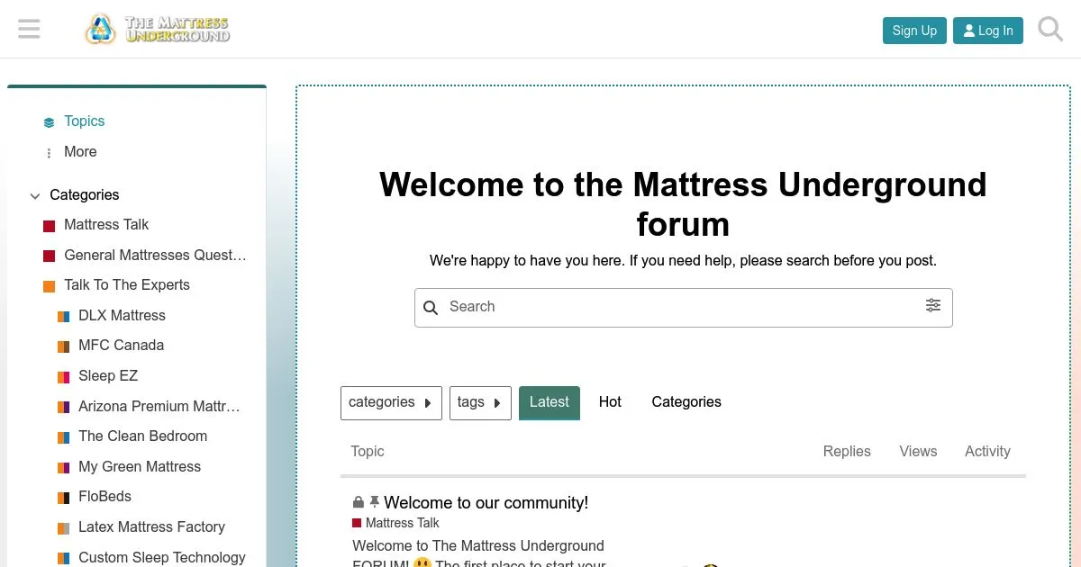 The Mattress Underground Forum