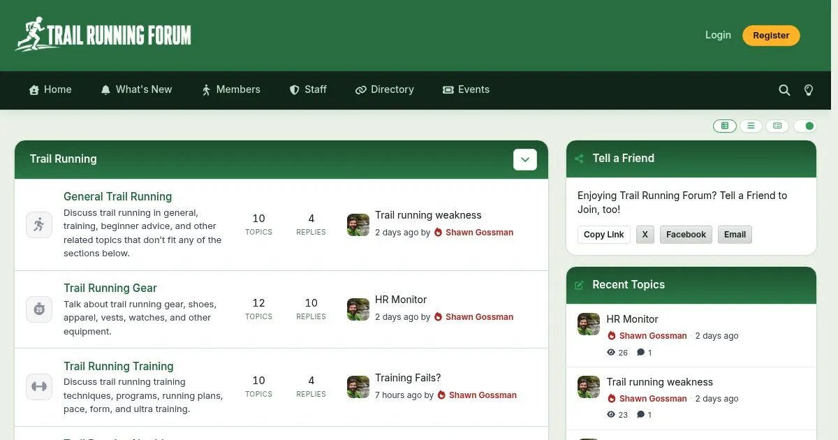 Trail Running Forum